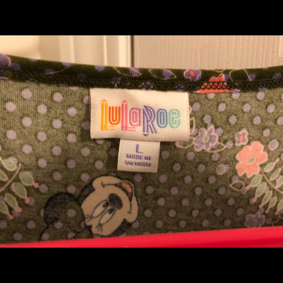 Army Green Minnie Mouse Large Irma Lularoe - Picture 3 of 3